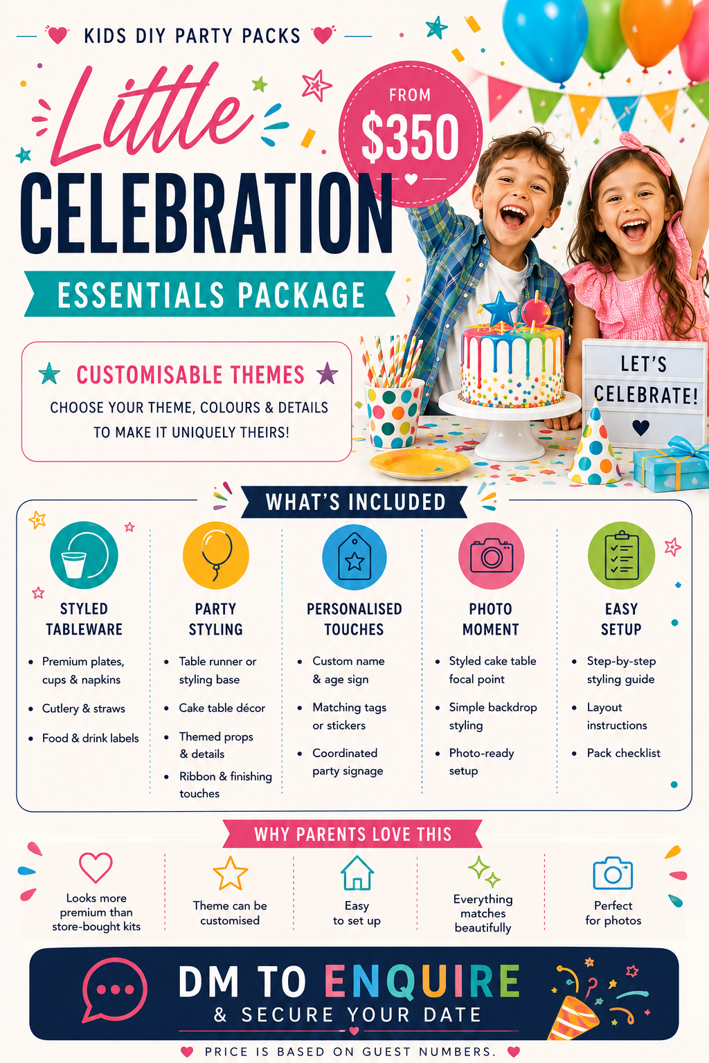 Kids Party Kit flyer